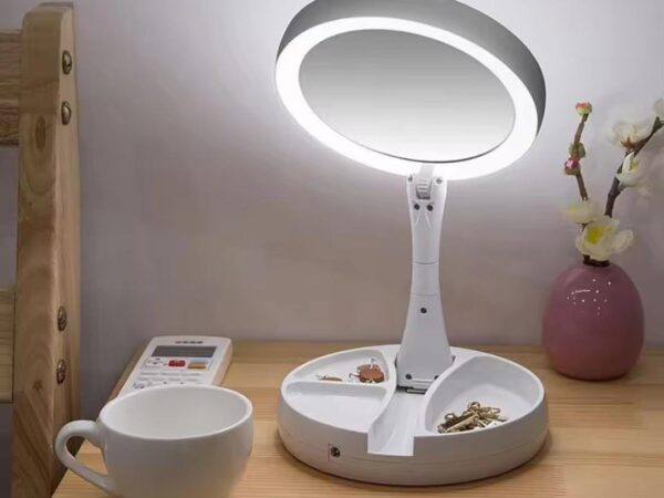 Portable Makeup Mirror Makeup Light With 10XMagnification