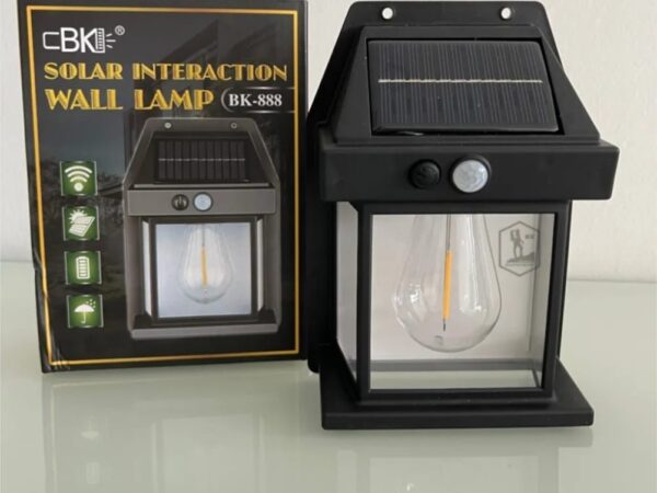 Solar Charge Motion Sensor Solar Waterproof Wall Lamp
